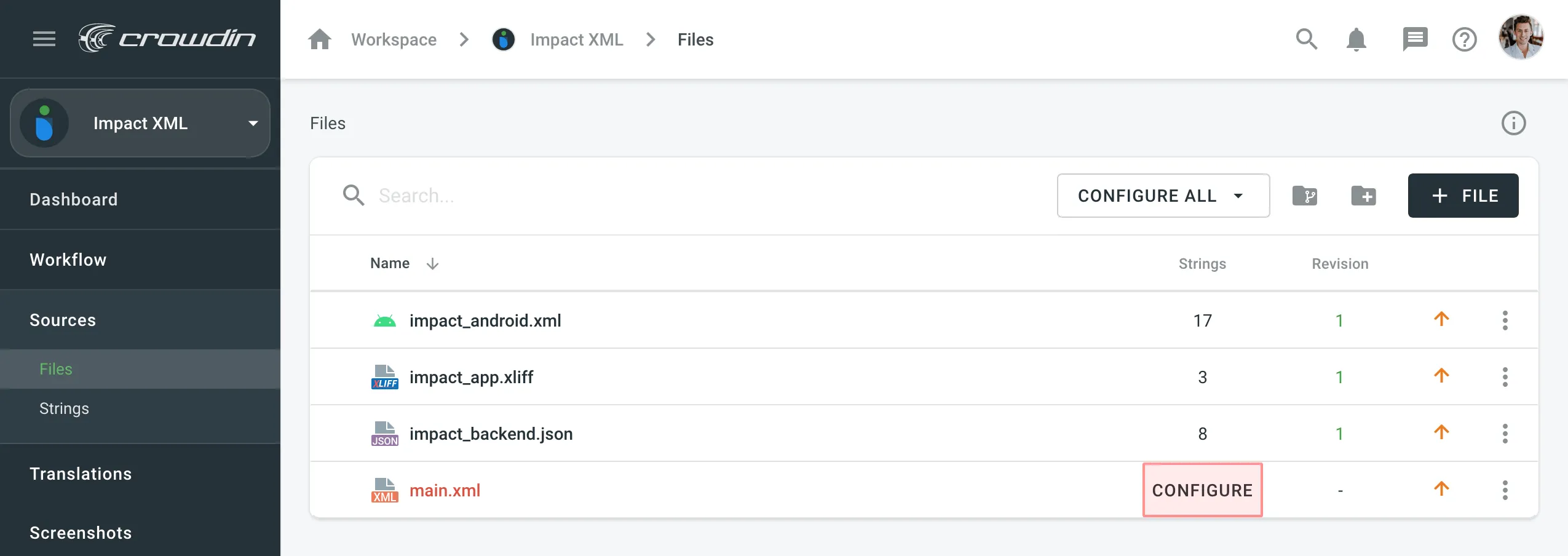 Configure XML File